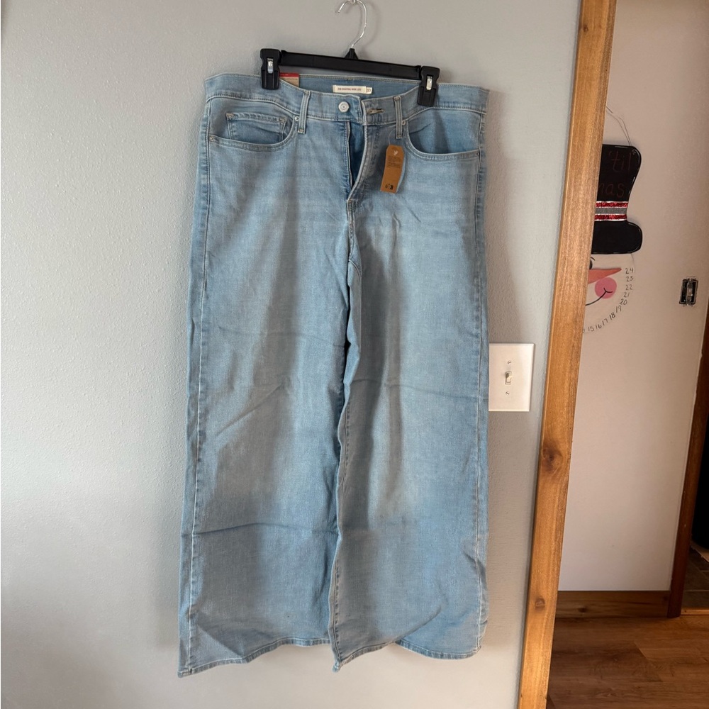 Light Blue Wide Leg Jeans
